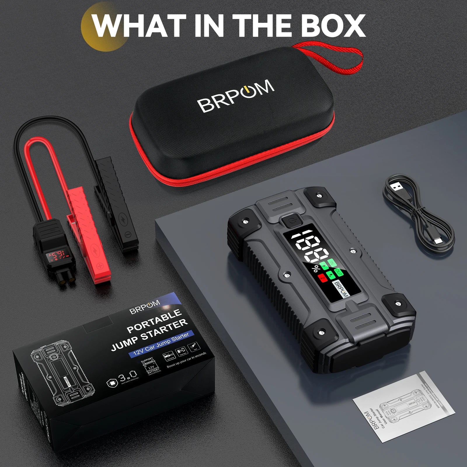 26800mAh 5000A Jump Starter Power Bank