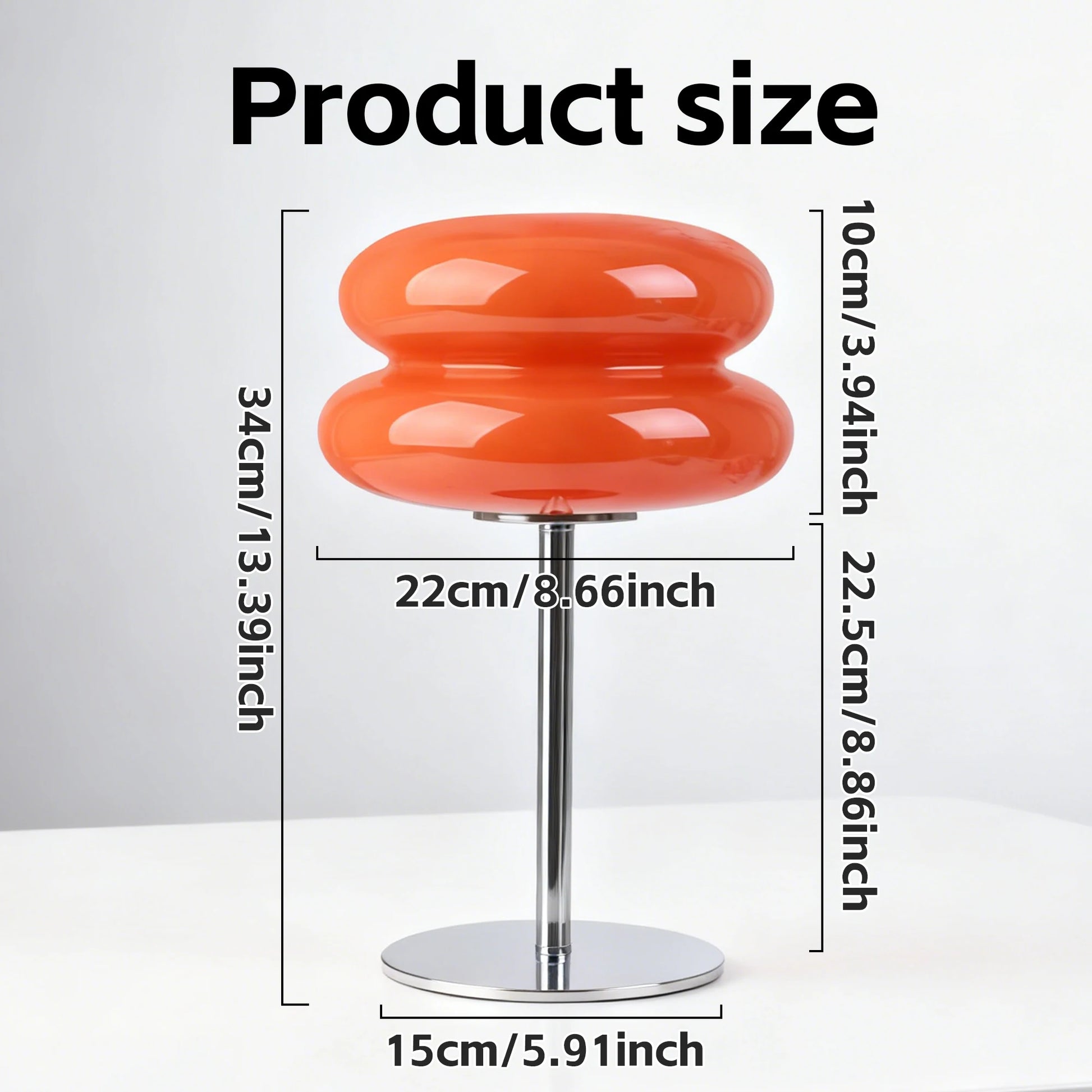 Macaron Glass Table Lamp Trichromatic