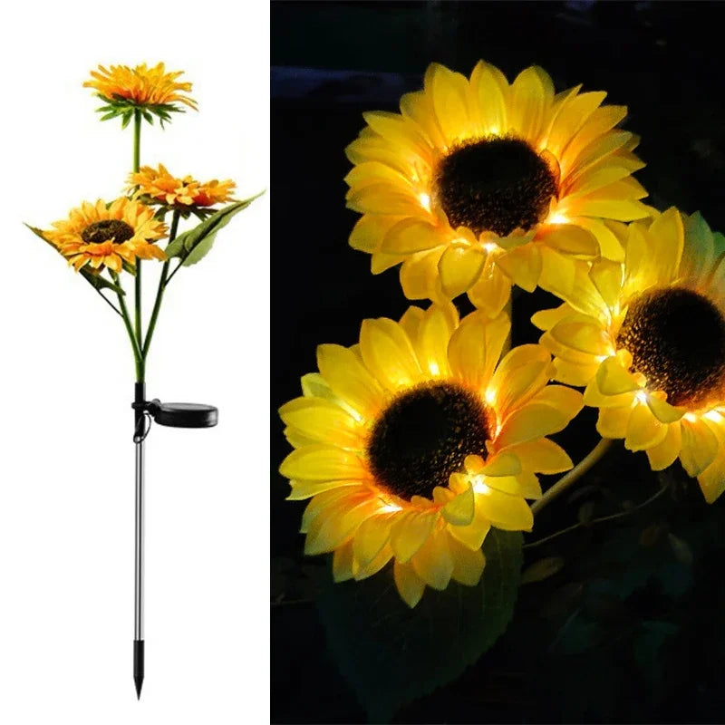 Sunflower Solar Garden Lawn Lights
