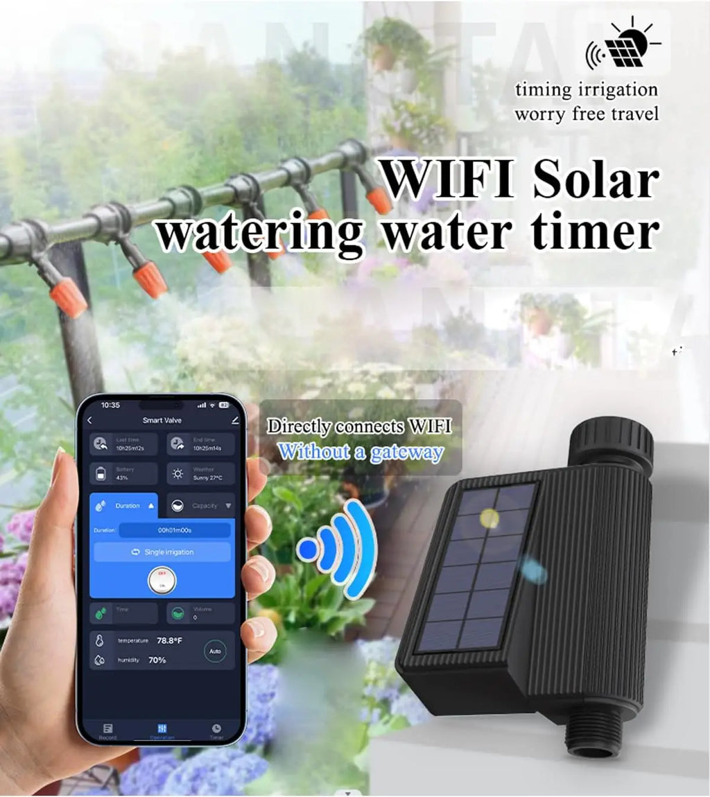 Solar Smart Wifi Watering Timer