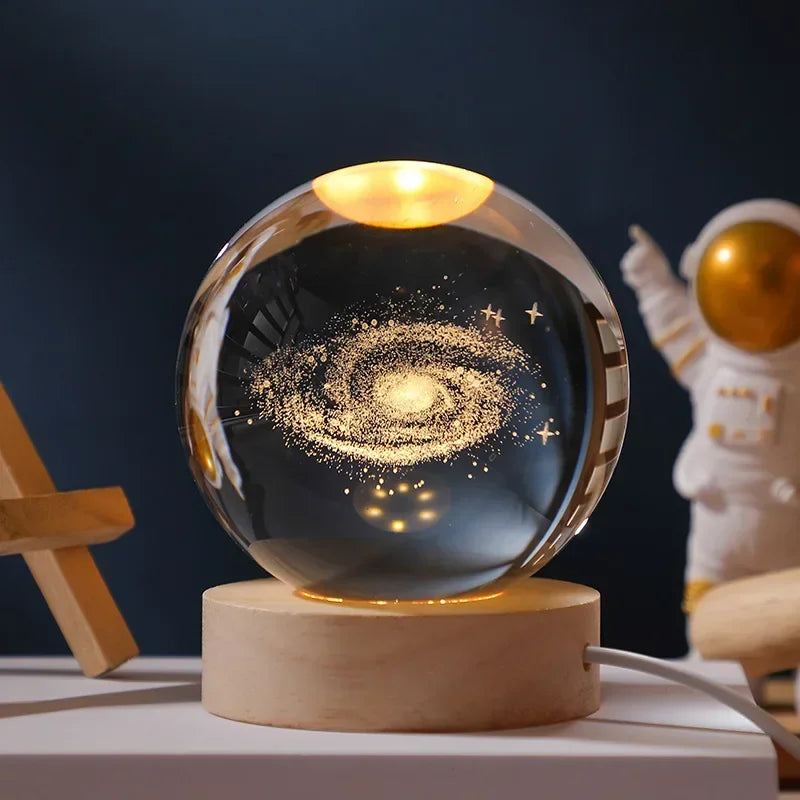 Galaxy Crystal Ball Lamp 3D